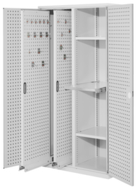 Kappes Armoire verticale RasterPlan®, 2 extensions, RAL7035 gris clair/RAL7035 gris clair