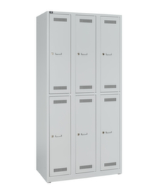 Bisley Armoire vestiaire à deux niveaux Light, largeur de compartiment 300 mm