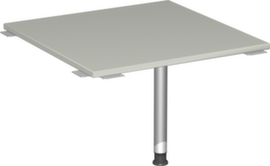 Gera Angle de liaison anguleux Milano 90° pour piètement 4 pieds, largeur x profondeur 800 x 800 mm, plaque gris clair