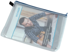 EICHNER Sachet à fermeture éclair pour le rangement de petites pièces, transparent, DIN A4