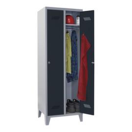 PAVOY Armoire vestiaire Basis avec 2 compartiments, largeur de compartiment 300 mm