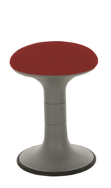 Lotz Tabouret avec effet oscillatoire, assise rouge foncé