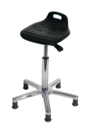 Lotz Siège assis-debout avec assise PU inclinable, hauteur d’assise 530 - 780 mm