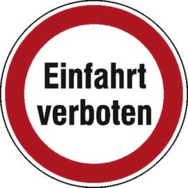 Signe combiné d'interdiction SafetyMarking® "Entrée interdite, panneau d'information, Standard