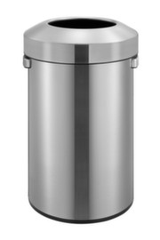 Poubelle en acier inoxydable ouverte EKO Urban Bin, 60 l