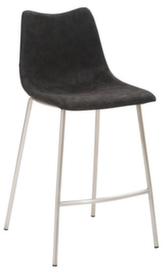 Mayer Sitzmöbel Tabouret de bar mySOLO, assise vintage noir