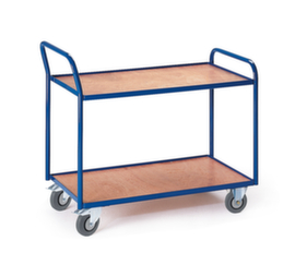 Rollcart Chariot à plateaux avec rebords 990x590 mm, force 250 kg, 2 plateaux