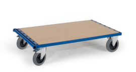 Rollcart Chariot porte-panneaux avec galet de démarrage, force 1200 kg, plateau longueur x largeur 1600 x 800 mm