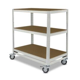 UDOB&Auml;R Chariot &agrave; &eacute;tag&egrave;res, force 150 kg, 3 plateaux