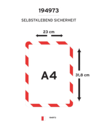 tarifold Cadre d'affichage Magneto tview Safety Line