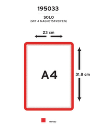 tarifold Cadre d'affichage Magneto tview Solo