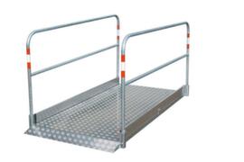 Schake Passerelle piétons avec plateforme en aluminium, longueur x largeur 2200 x 1000 mm