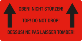 EICHNER Étiquettes de signalisation "Oben! Nicht stürzen!"