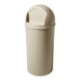 Rubbermaid Poubelle coupe-feu Marshal® Classic, 80 l, beige, couvercle beige