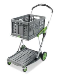 Mobile pliable CLAX, y compris bo&icirc;te pliante, force 60 kg, 2 plateaux