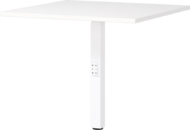 Angle de liaison anguleux GW-MAILAND 7906 avec pied d'appui, largeur x profondeur 800 x 800 mm, plaque blanc