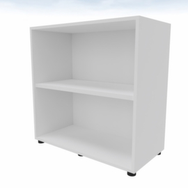 Quadrifoglio Rayonnage de bureau T45, largeur 860 mm, 2 HC, blanc