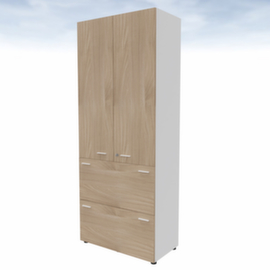 Quadrifoglio Armoire combinée T45 avec 2 tiroirs pour dossiers suspendus, 2 extensions