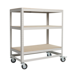 UDOB&Auml;R Chariot &agrave; &eacute;tag&egrave;res, force 150 kg, 3 plateaux