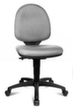 Topstar Siège de bureau pivotant avec assise galbée, gris clair