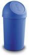 helit Poubelle « Push », 25 l, bleu