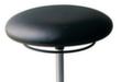 Tabouret pivotant, assise noir, roulettes  S