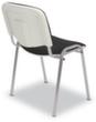 Nowy Styl Chaise polyvalente avec coque de dossier en plastique, assise tissu (100 % polyester), noir