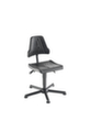 meychair Siège d'atelier Workster Allround W9-TG-PU, assise mousse PU noir, avec patins