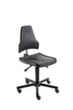 meychair Siège d'atelier ESD Workster Komplex W19-25-TR-PU ESD, assise mousse PU noir, avec roulettes