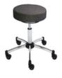 Tabouret pivotant ESD antistatique, assise anthracite, roulettes