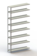 META Porte-fichiers à visser Champ de saisie à utiliser des deux côtés, 8 tablettes, avec revêtement en zinc anti-corrosion