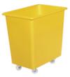 Cuve rectangulaire mobile de qualité alimentaire, capacité 135 l, jaune