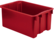 Bac gerbable emboîtable, rouge, capacité 60 l