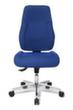 Topstar Siège de bureau pivotant Point 91 avec assise galbée, bleu