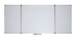 MAUL Tableau blanc MAULstandard avec 2 ailes, hauteur x largeur 1000 x 1200 mm