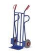 Rollcart diable de manutention avec lisses support, force 250 kg, TPE bandage