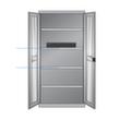 Thurmetall Armoire à portes battantes électrique, exécution DE, RAL7016 gris anthracite/RAL7035 gris clair