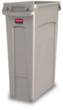 Rubbermaid Collecteur de recyclage Slim Jim® avec conduits d'air, 87 l, beige