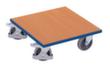 VARIOfit Plateau roulant avec plateau en bois, force 400 kg, TPE bandage