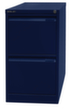 Bisley Armoire pour dossiers suspendus, 2 extensions, bleu Oxford/bleu Oxford