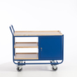 Rollcart Chariot bloc-coffre avec plan de travail en bois