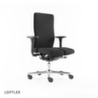 Löffler Siège de bureau pivotant avec assise arthrodèse, noir