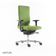 Löffler Siège de bureau pivotant avec assise viscoélastique, vert