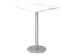 Table haute, largeur x profondeur 800 x 800 mm, panneau blanc