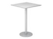 Table haute, largeur x profondeur 800 x 800 mm, panneau gris