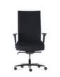 Fauteuil de bureau pivotant Manage XL avec support lombaire réglable, noir  S