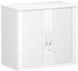 Gera Armoire à rideaux transversaux Milano, 2 hauteurs des classeurs, blanc/blanc