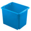 Conteneur léger à gerbage rotatif, bleu, capacité 45 l