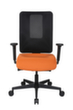 Topstar Siège de bureau pivotant Sitness Open X (N) Deluxe inkl. AL "TW2" avec siège coulissant, Dossier maille, orange