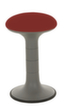 Lotz Tabouret avec effet oscillatoire, assise rouge foncé